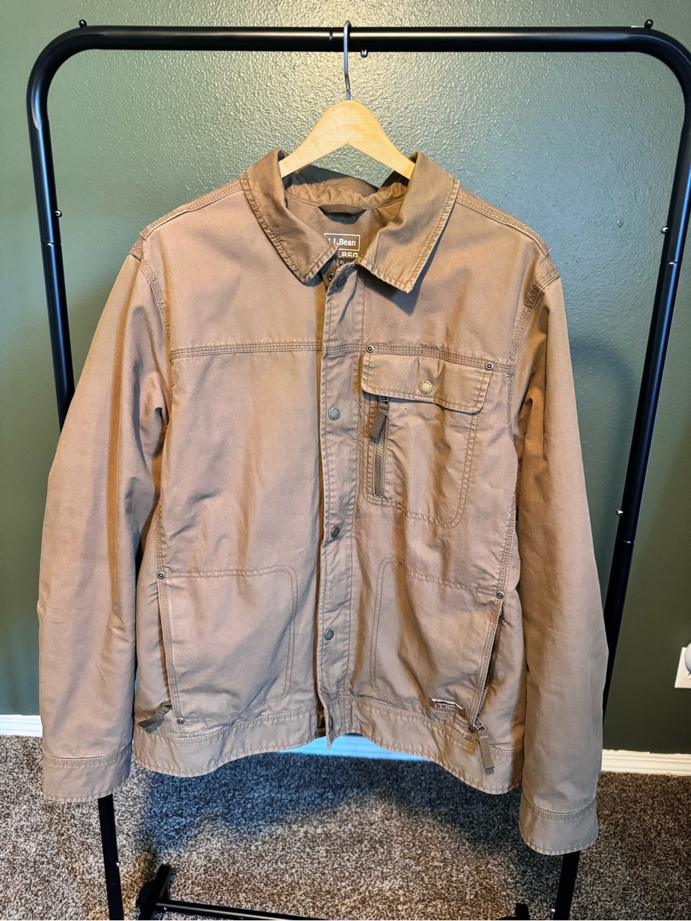 L.L. Bean Brown Men's Insulated Utility Jacket